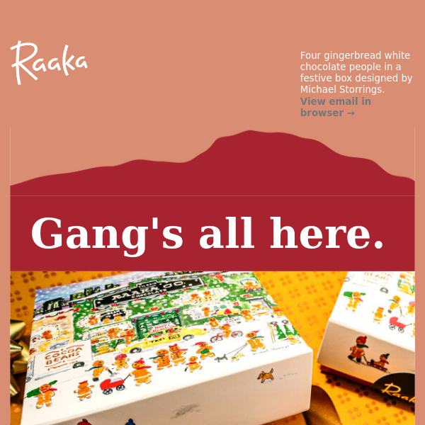 Introducing our Limited Edition “Gingerbread Family” Gift Box.