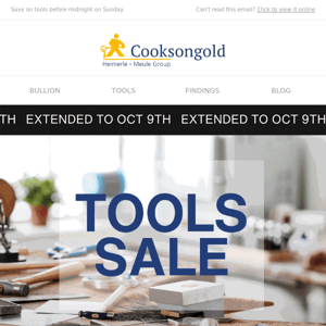 💸 Tools Sale Extended to 9th October