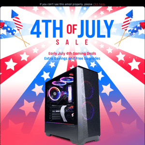 ✔ Early July 4th Gaming Deals - Extra Savings and Free Upgrades