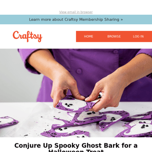 Conjure Up Spooky Ghost Bark for a Halloween Treat