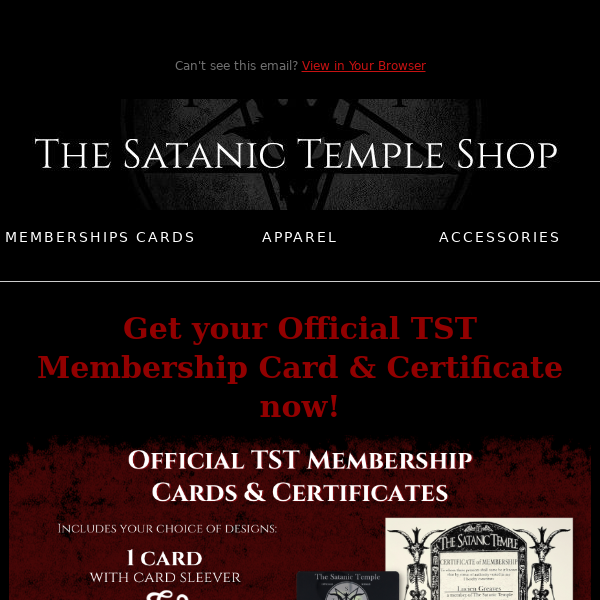 Get your Official TST Membership Card & Certificate now!