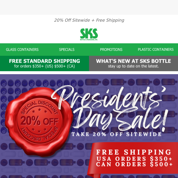 🇺🇸The Presidents Day Extravaganza Continues: Enjoy 𝟮𝟬% 𝗢𝗙𝗙 Sitewide!