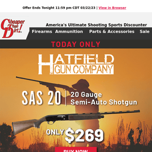 Take a Shot on This Shotgun Deal!