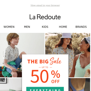 The Big Sale Is Here - Up to 50% Off Everything