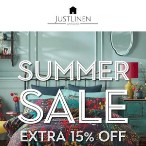 Summer Sale Now On - Extra 15% Off Everything!