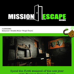 First weekend of the New Year? Spend it in an Escape Room!