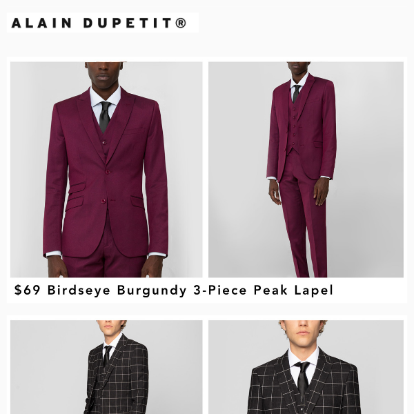 $69 3-Piece & Tuxedo Sale on Select Styles