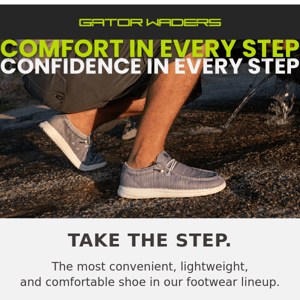 Take the step.