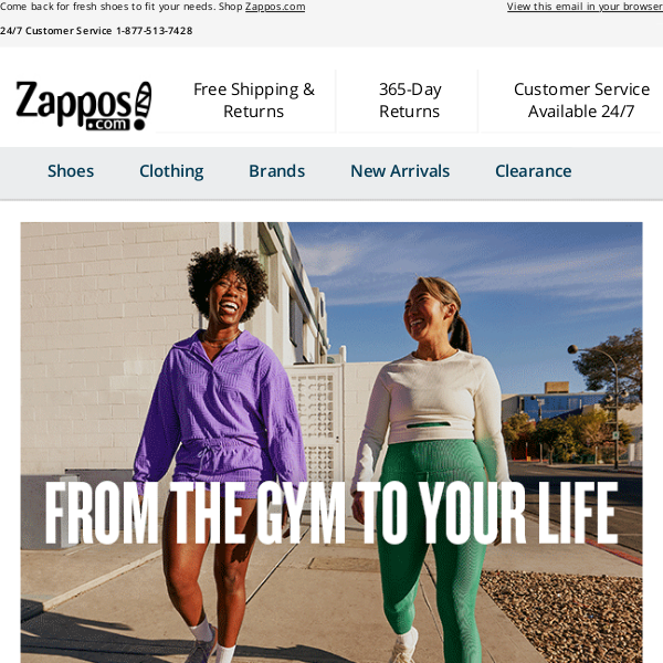 Return to Zappos for Workout Sneakers, Recovery, and more!