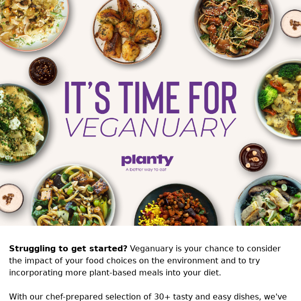 Veganuary – the easiest and tastiest way.