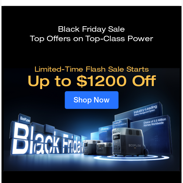 EcoFlow Limited-Time Flash Sale | Up to $1200 Off