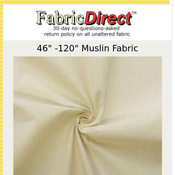 120" Muslin Fabric