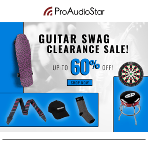 Guitar Swag Clearance Sale!! UP TO 60% OFF