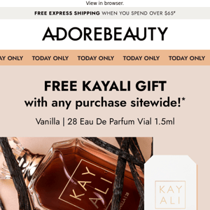 Today only: Try the cult Kayali fragrance