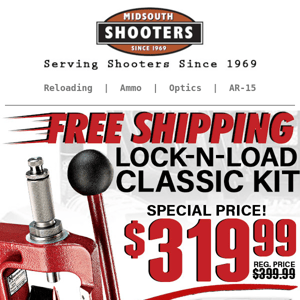 $80 Off, Free Shipping, and Free Bullets!