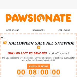 🔥  [FINAL HOURS]: Up to 50% Off Halloween 👻