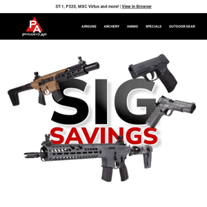 SIG SAVINGS! Up to $100 Off