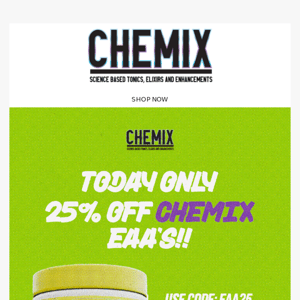 Take 25% Off Our Chemix EAA+ Recovery Matrix......