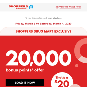 Don’t miss the Shoppers Cineplex event – one day only