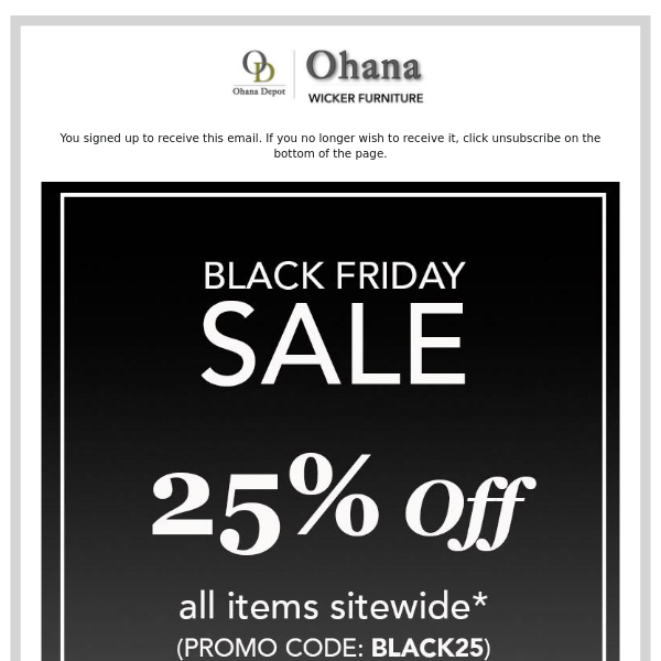 Black Friday Sale Starts Now