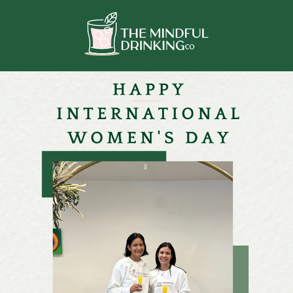 The Mindful Drinking Co, Cheers To International Women's Day!
