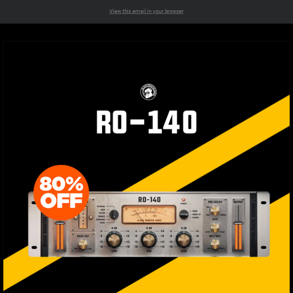 😍 80% Off RO-140 Vintage Plate Reverb by Black Rooster Audio!