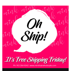 It's Free Shipping Friday🎉