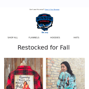 🍂 Get Snarky with Our Fall Flannels!