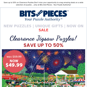 Save on Clearance Puzzles. Grab Your Favorites Before They're Gone!
