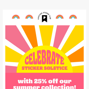 🌞 Summer Solstice Savings! 🌞 25% OFF!