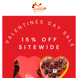 Valentine's Day SALE, enjoy 15% off the collection! ❤️