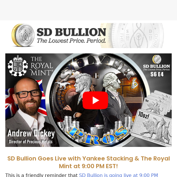 ⌛ We're Going Live Soon with The Royal Mint, Join Us...
