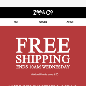 Free UK Shipping! Order by 10am on Wednesday for Christmas Deliveries