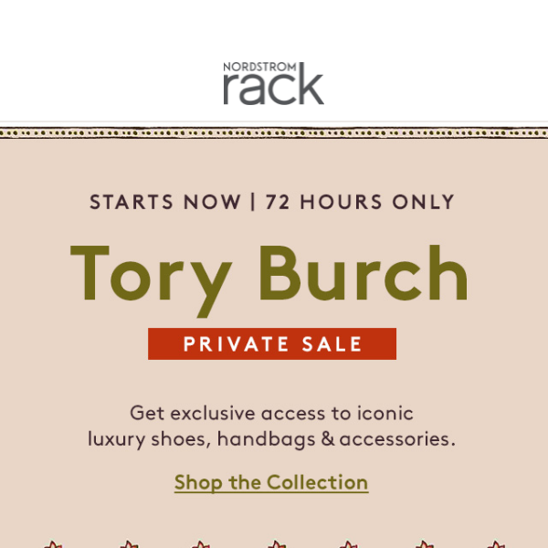 Private Sale: Tory Burch! Don't Miss This 72-Hour Event! - Nordstrom Rack