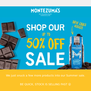 SALE just got bigger! 🍫