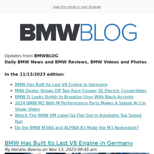 Posts from BMWBLOG for 11/13/2023