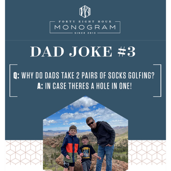 Dad joke #3 + Special discount just for you! 🥳