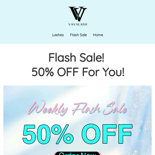 50% OFF Flash Sale Coming😍 Are you ready?