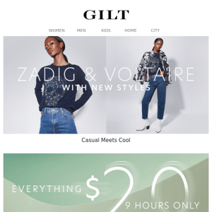 New Zadig & Voltaire Women | 9-Hour Everything $20