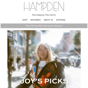Stylist Picks: Joy's Favorites