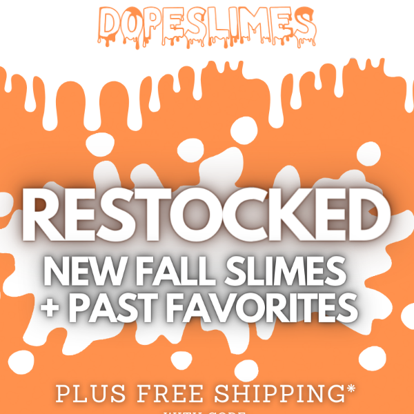 🍂 You're Going to FALL In Love With These New Slimes 🍂 + FREE SHIPPING 💌
