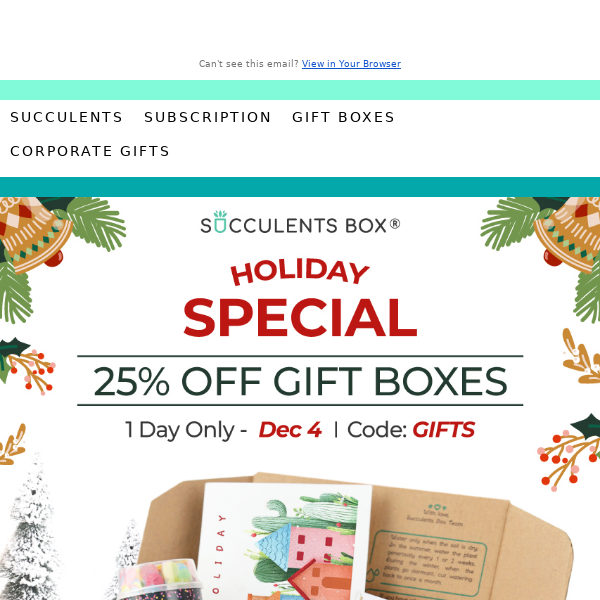 Surprise someone special - 25% off Gift Boxes!