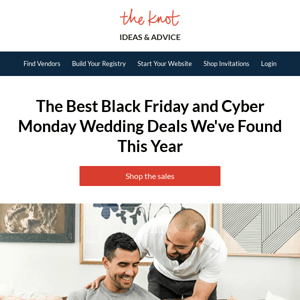 The best Black Friday wedding deals, right here