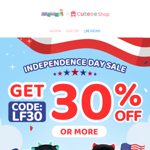 ✨Your Exclusive 50% OFF of Independence Day