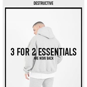 3 FOR 2 ON ALL ESSENTIALS