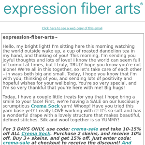 Here's a Little Treat for You, Expression Fiber Arts!