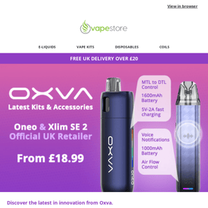 Discover Oxva at Vapestore.