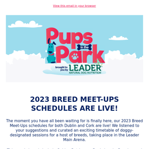 2023 BREED MEET-UPS ANNOUNCED!