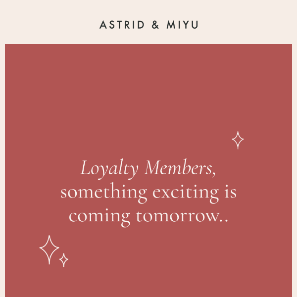 Something big is coming to the Loyalty Program