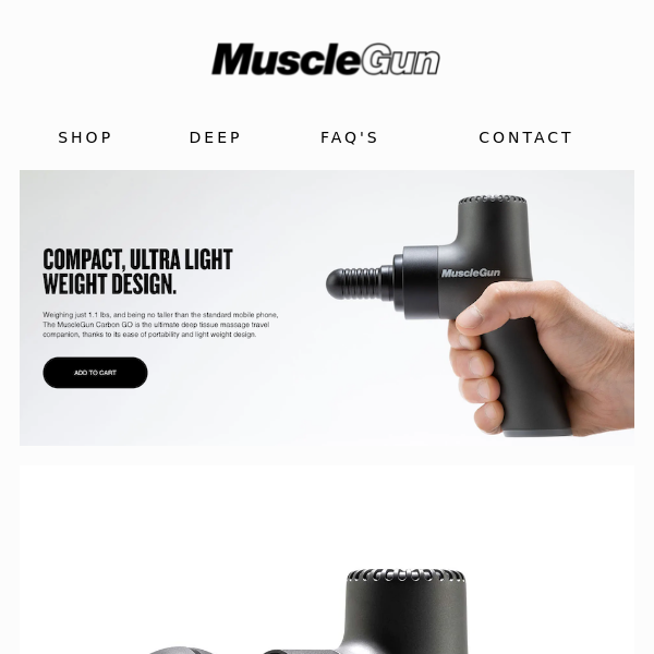 Train Without Pain with MuscleGun